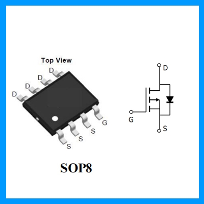 P channel SOP-8 encapsulated MOS tube